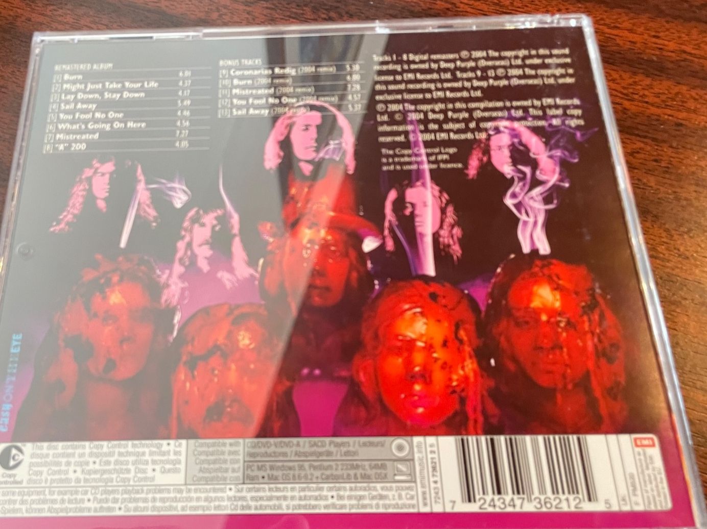 CD: Deep Purple - Burn  Remastered (30th Anniversary Edition) – Usato da Muri b. Bern venduto da AdidasCollector 3
