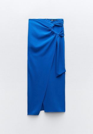 NEU ZARA Wickelrock blau - Grösse M