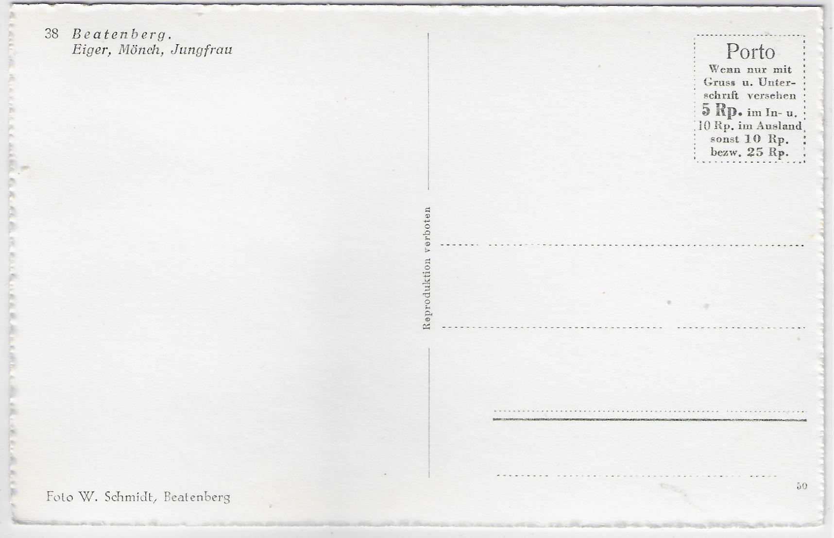 Cartoline postali: Beatenberg - Dorfpartie im Winter – Antico da Ettingen venduto da Kartenplanet 1