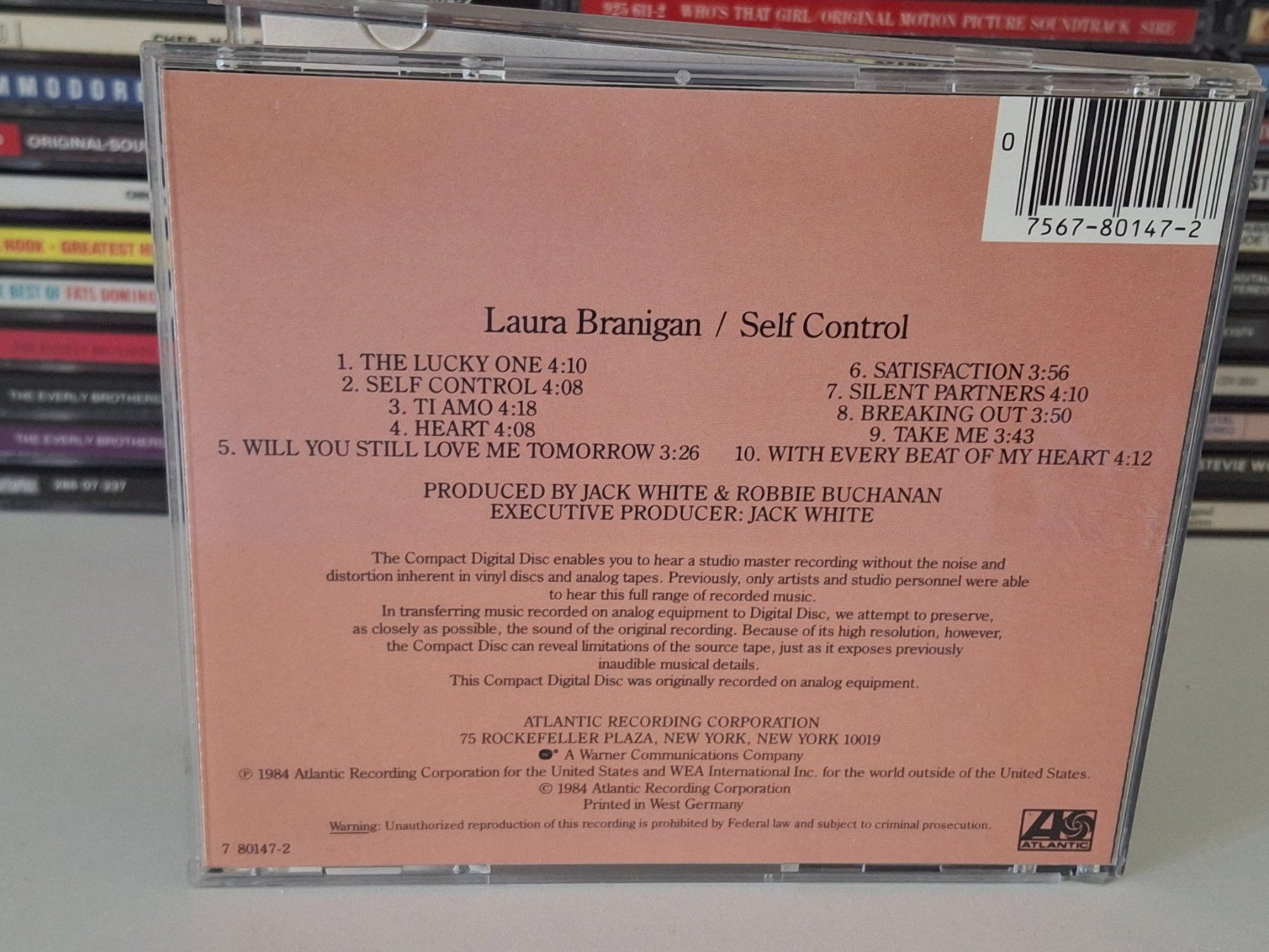 CD: CD Laura Branigan - Self Control – Usato da Aarberg venduto da Jackup1 2