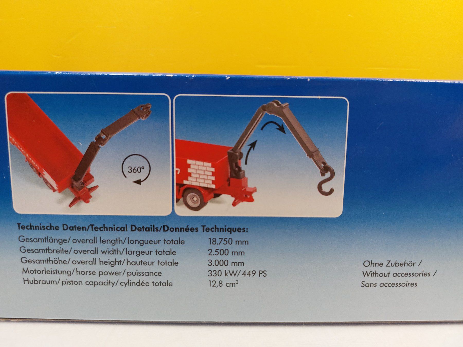 SIKU 1797 Baustoff - LKW mit Anhänger NEU (Neu und