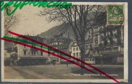 Montreux. La Rouvenaz. Le Tram. Fotoansichtskarte.
