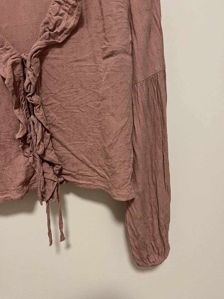 Stradivarius Blusen: Bluse mit Ruschen Stradivarius altrosa S neu – Neu (gemäss Beschreibung) aus Birrwil von vanyboo 2