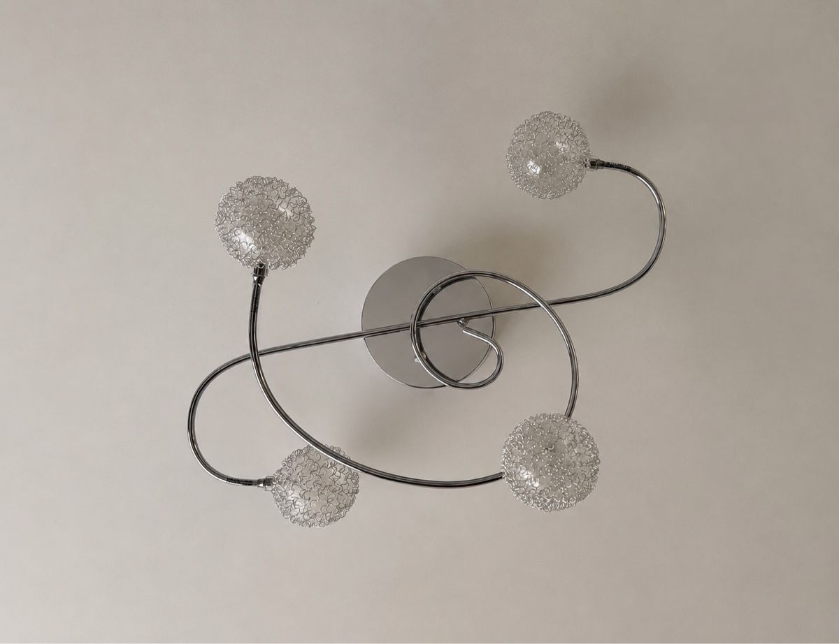Conforama Lampadari & plafoniere: Deckenleuchte 4 Lichter Kugeln Zustand gut – Usato da Gisikon venduto da lila.libelle