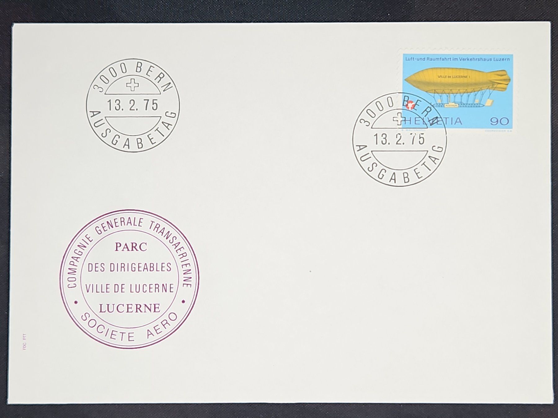 Tutti i francobolli: CL08 Enveloppe + Timbre Suisse 1975 – Usato da Cousset venduto da Patrick_Collections