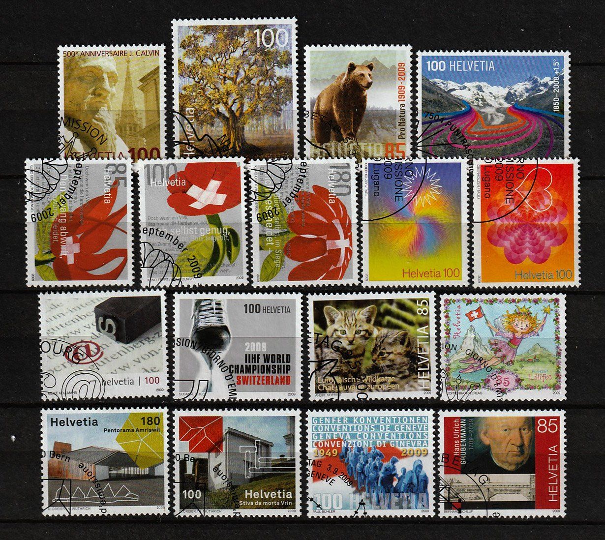 Tutti i francobolli: 2009 Schweizer Briefmarken ETS – Usato da Arlesheim venduto da gaugi43