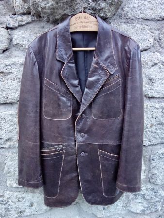 Herren Lederjacke BLAZER VESTON VINTAGE STYLE PIMENTEL+DAVID