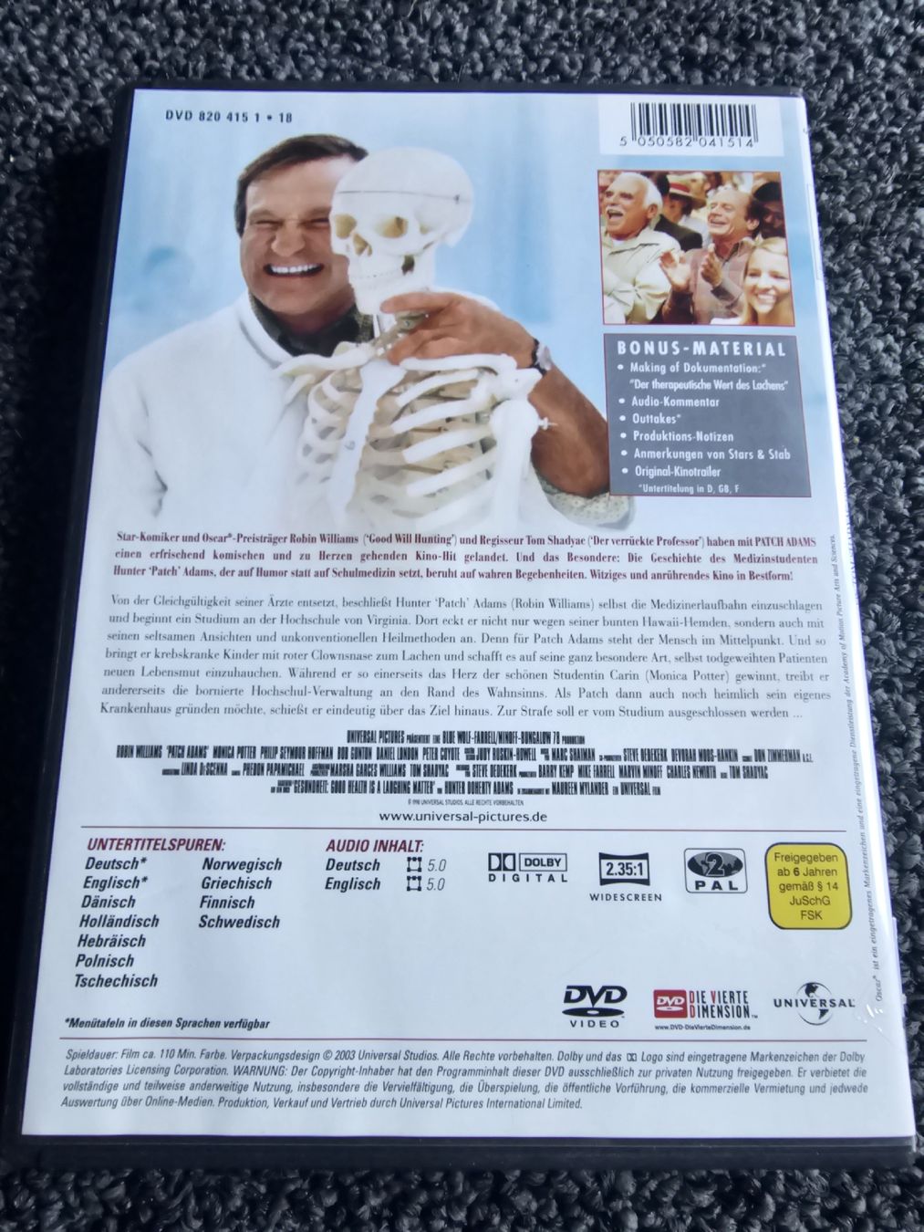 Alle DVDs: DVD Patch Adams mit Robin Williams (23356) – Gebraucht aus Ruswil von jan_bxl5 1