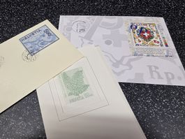 Briefmarken Umschläge Helvetia Set 3 Stck. guter Zustand