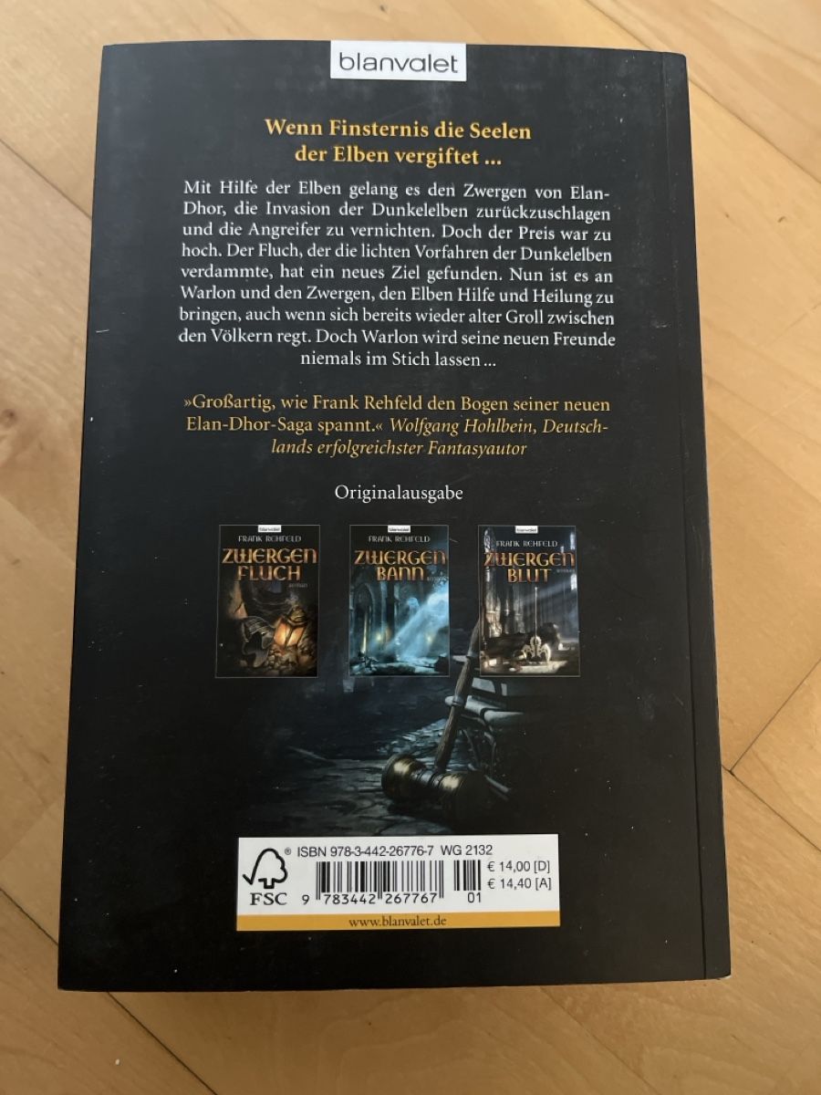 Libri: Frank Rehfeld - Elbengift – Usato da Zürich venduto da Fusselduese 1