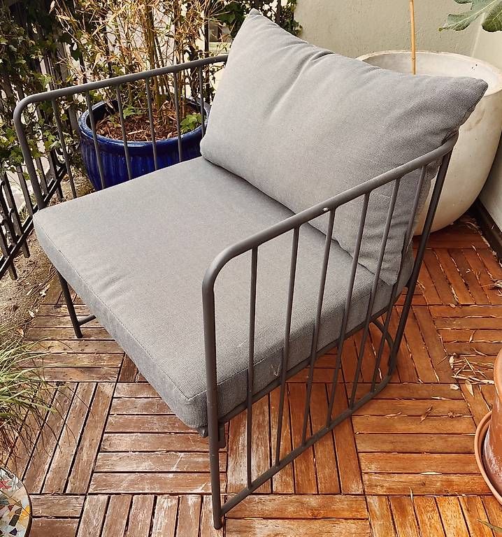Poltrone: Balkonmöbel Stuhl / Sessel mit Polster 1/2 – Usato da Zürich venduto da timoverde