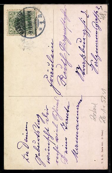 Cartoline postali: Arthur Thiele: Neujahrsgrüsse, Katzenm – Usato da Berlin venduto da bartko-reher 1