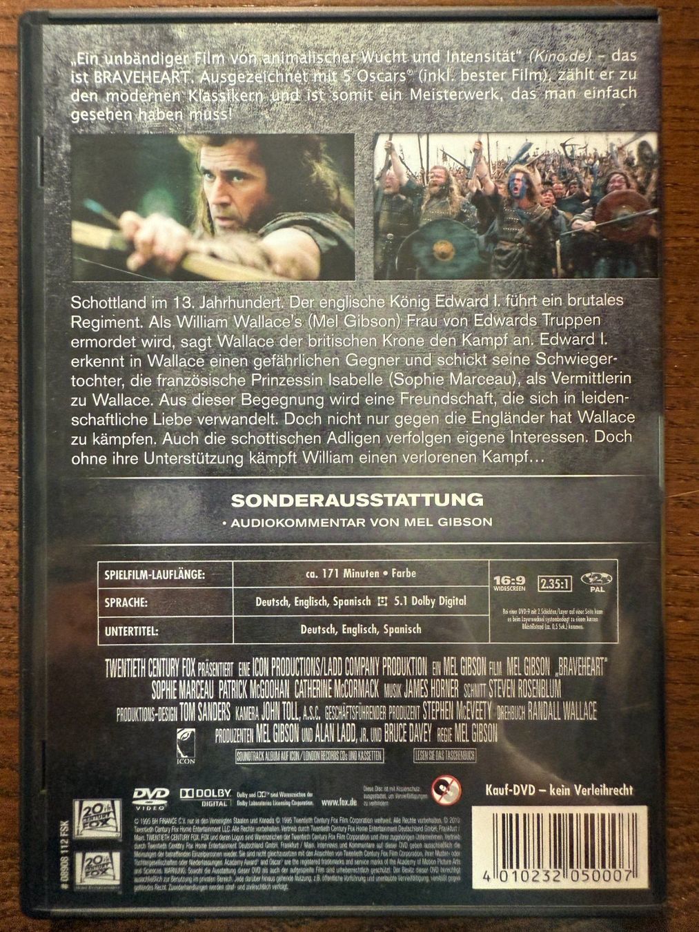 Tutti i DVDs: Braveheart – Usato da Zürich venduto da FilmFreunde 1