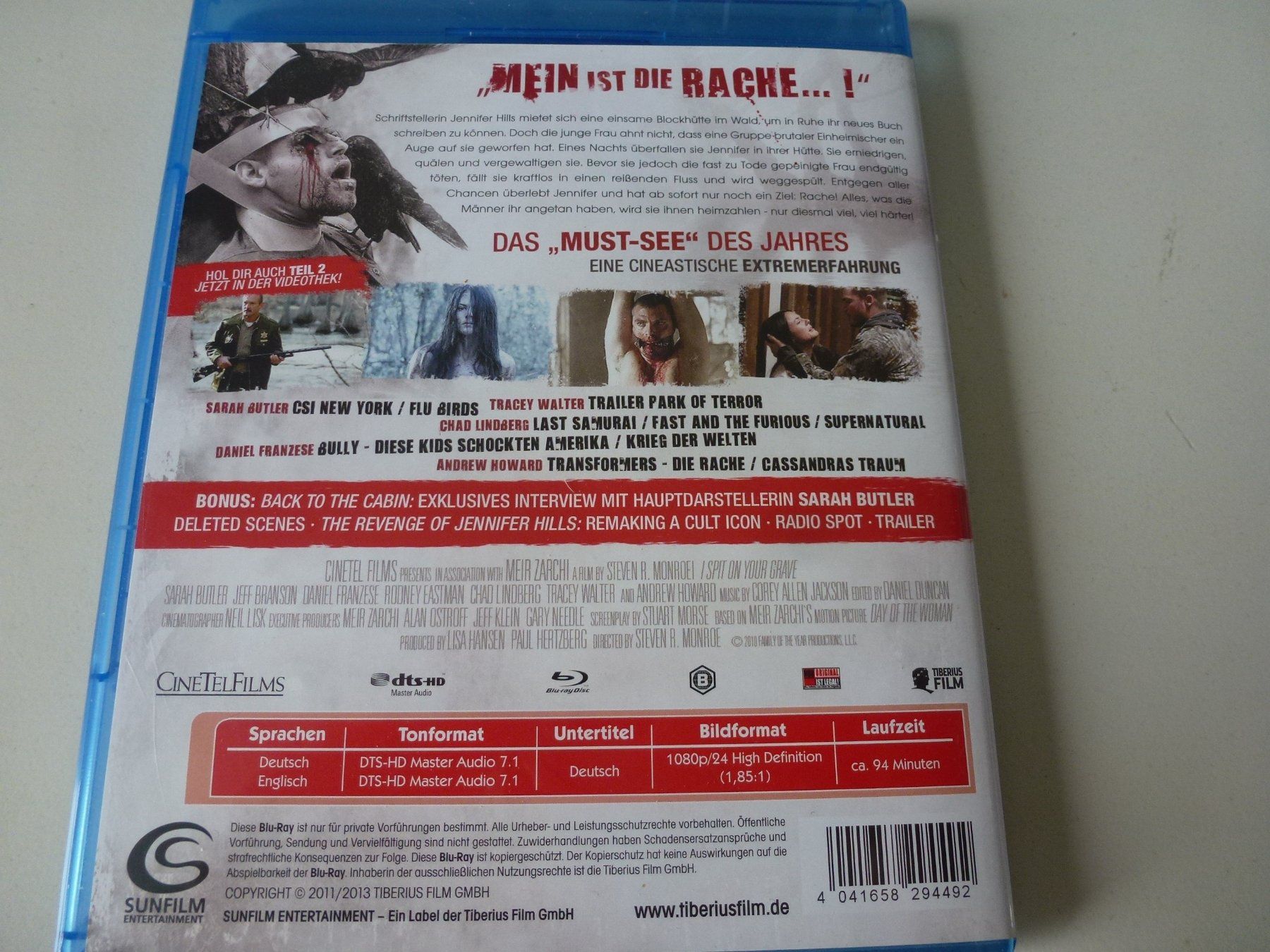 Tutti i DVDs: I Spit on your Grave (Blu-Ray) – Nuovo (secondo la descrizione) da Bern venduto da Frebo 1
