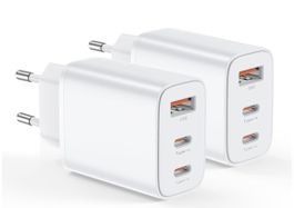 2 Pack USB C Ladegerät Adapter Netzteil 3 Ports Mehrfach