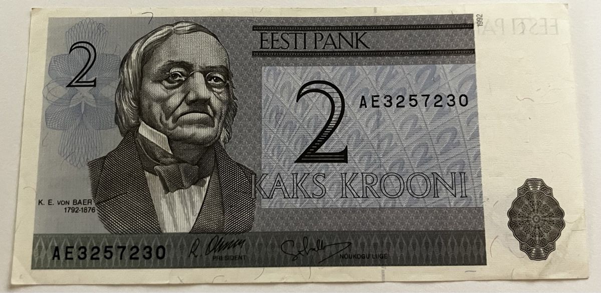 Banconote: Estland 2 Krooni 1992 – Usato da Algetshausen venduto da Carrhard
