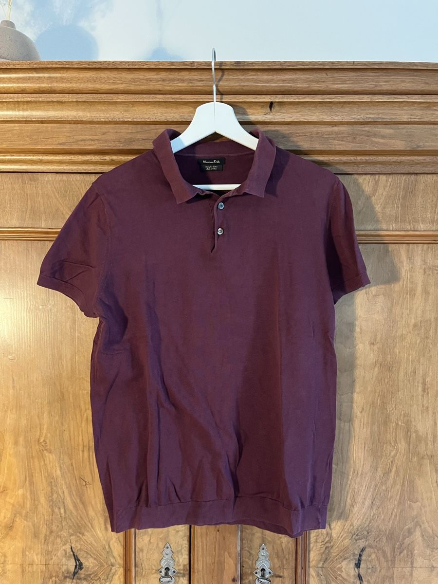 Massimo Dutti Polo-Shirts: Poloshirt, bordeaux rot, Gr. M, Massimo Dutti – Gebraucht aus St. Gallen von Gloom22 1