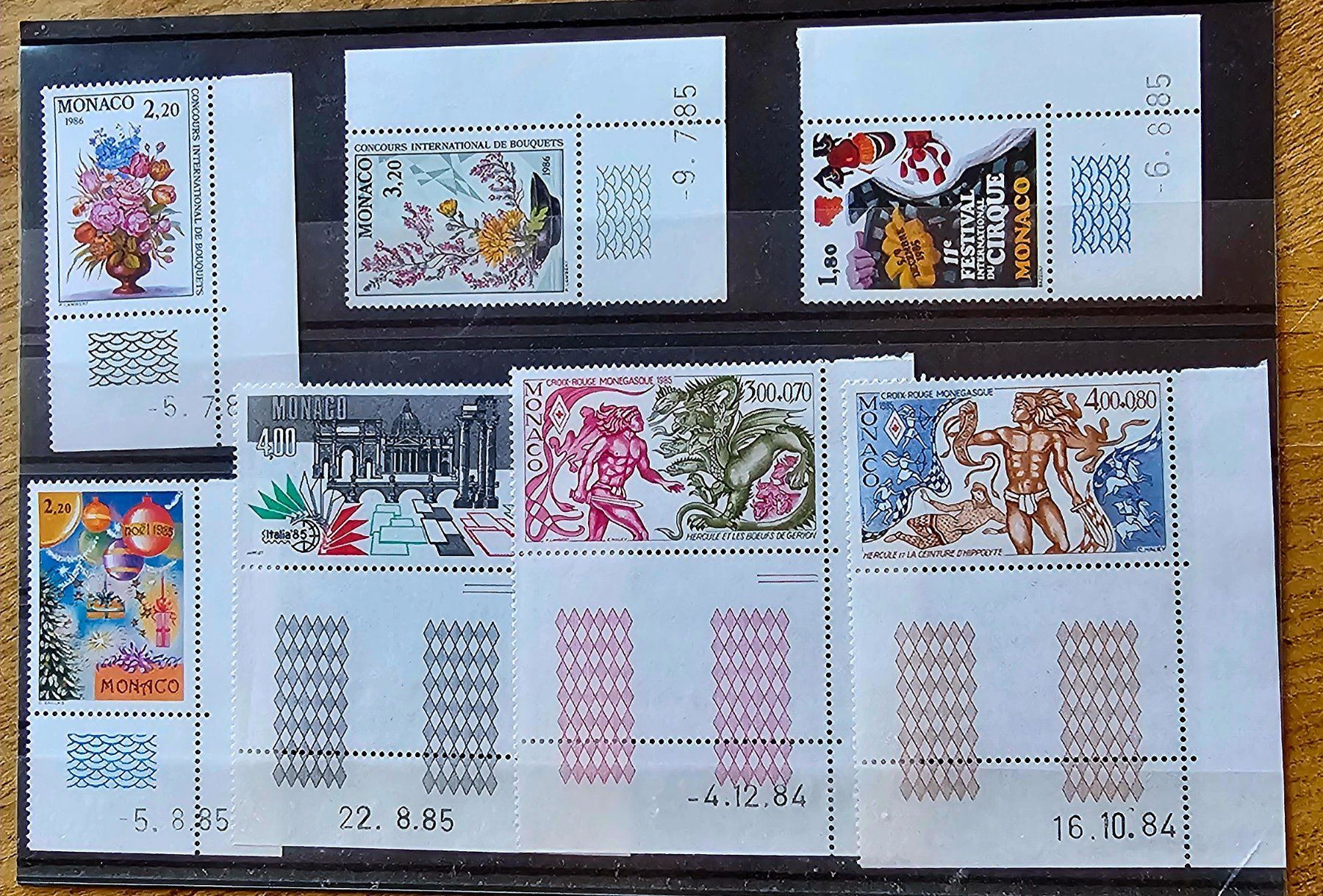 Tous les timbres: MONACO coins datés ** 1985-86 – Neuf (Voir description) à Les Valettes par Nuba1