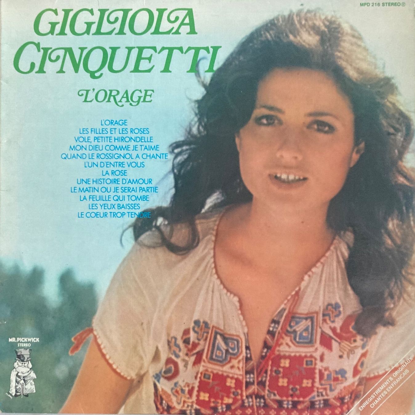 Schallplatten: GIGLIOLA CINQUETTI - L'ORAGE – Gebraucht aus Poliez-Pittet von Newtown-Records