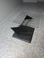 Porsche Design Glas-Couchtisch, , Dreiecke, 63x63 cm, Schwar