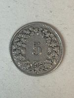 5 Rp. 1920 – Schöne Erhaltung: ss+ – Kupfer-Nickel