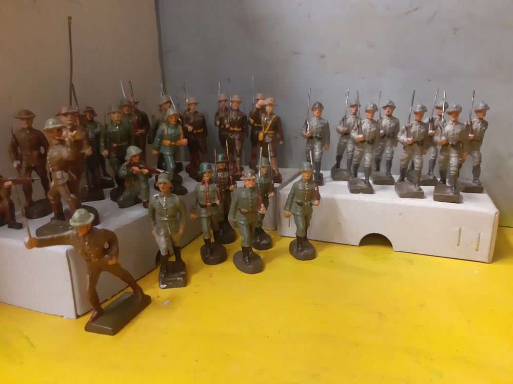 Britains LTD - 2 Artilleurs US Seconde Guerre Mondiale - 1/32 (60mm) - Plastique Peint - Occasion