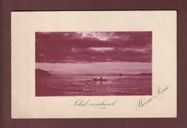 Soleil couchant BONNE ANNEE - 1907