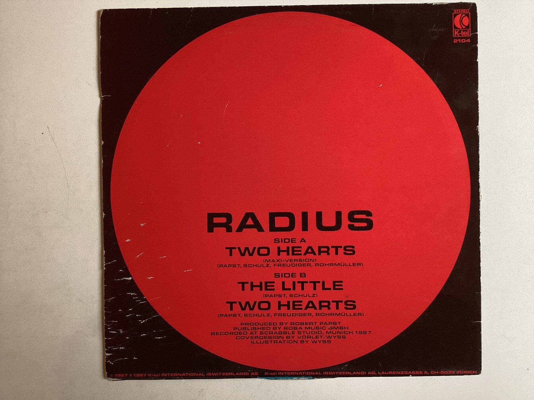 Dischi in vinile: Radius Maxi-Single - Two Hearts – Usato da Gutenswil venduto da Hamzian 1