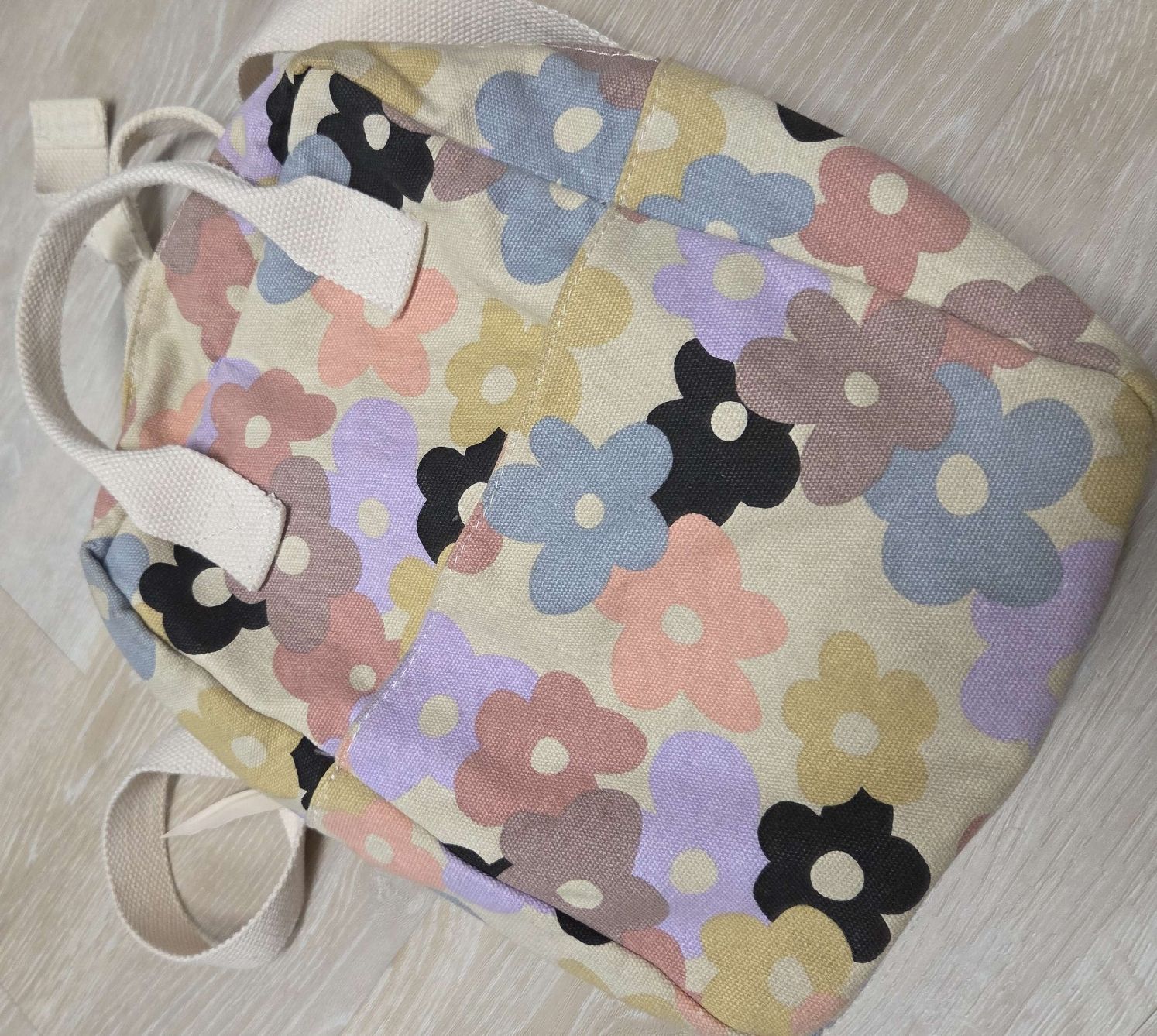 Borse & Zaini: Rucksack Blumenmuster Textil von LINDEX – Usato da Bellach venduto da mela_lela