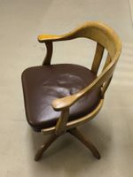 Höhenverstellbarer Stuhl holz massivholz Vintage retro