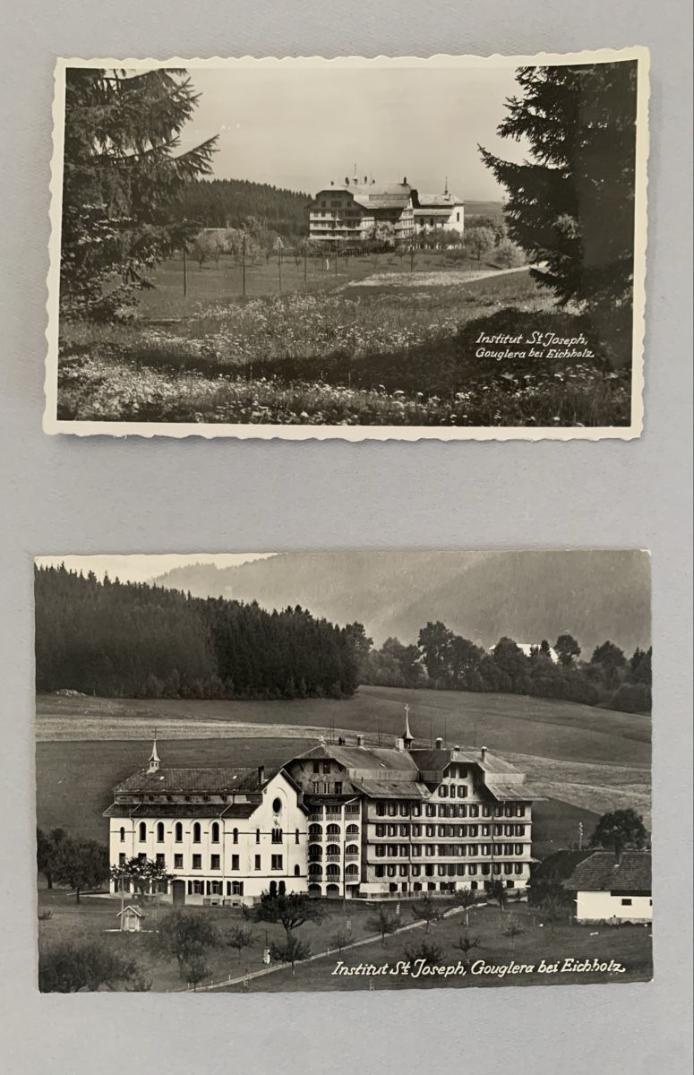 Cartoline postali: Ansichtskarten Schweiz - Giffers/Gouglera FR – Usato da Düdingen venduto da polytropon_5