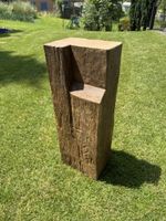 Rustikaler Holzklotz Eiche, Deko-Objekt für Haus und Garten!