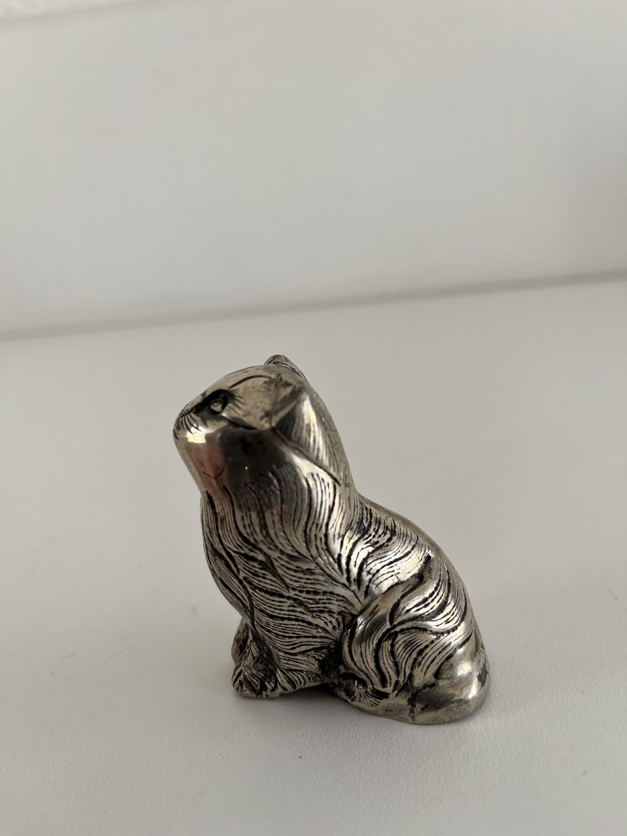 Statuette: Katze aus Aluminium – Usato da Wetzikon ZH venduto da seli03