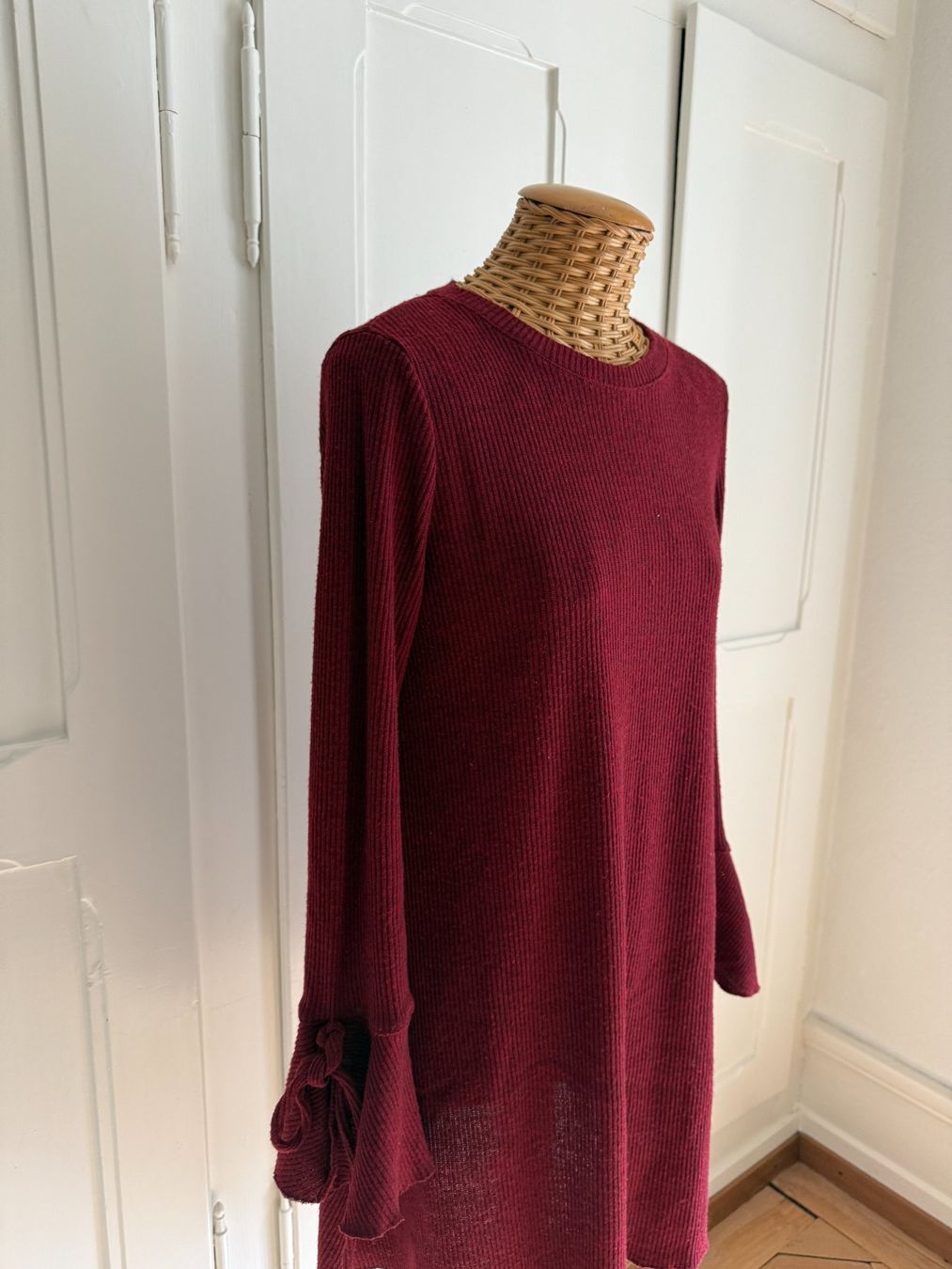 Mango Vestiti: MANGO - Strickkleid weinrot S – Usato da Zürich venduto da Diazaio 1