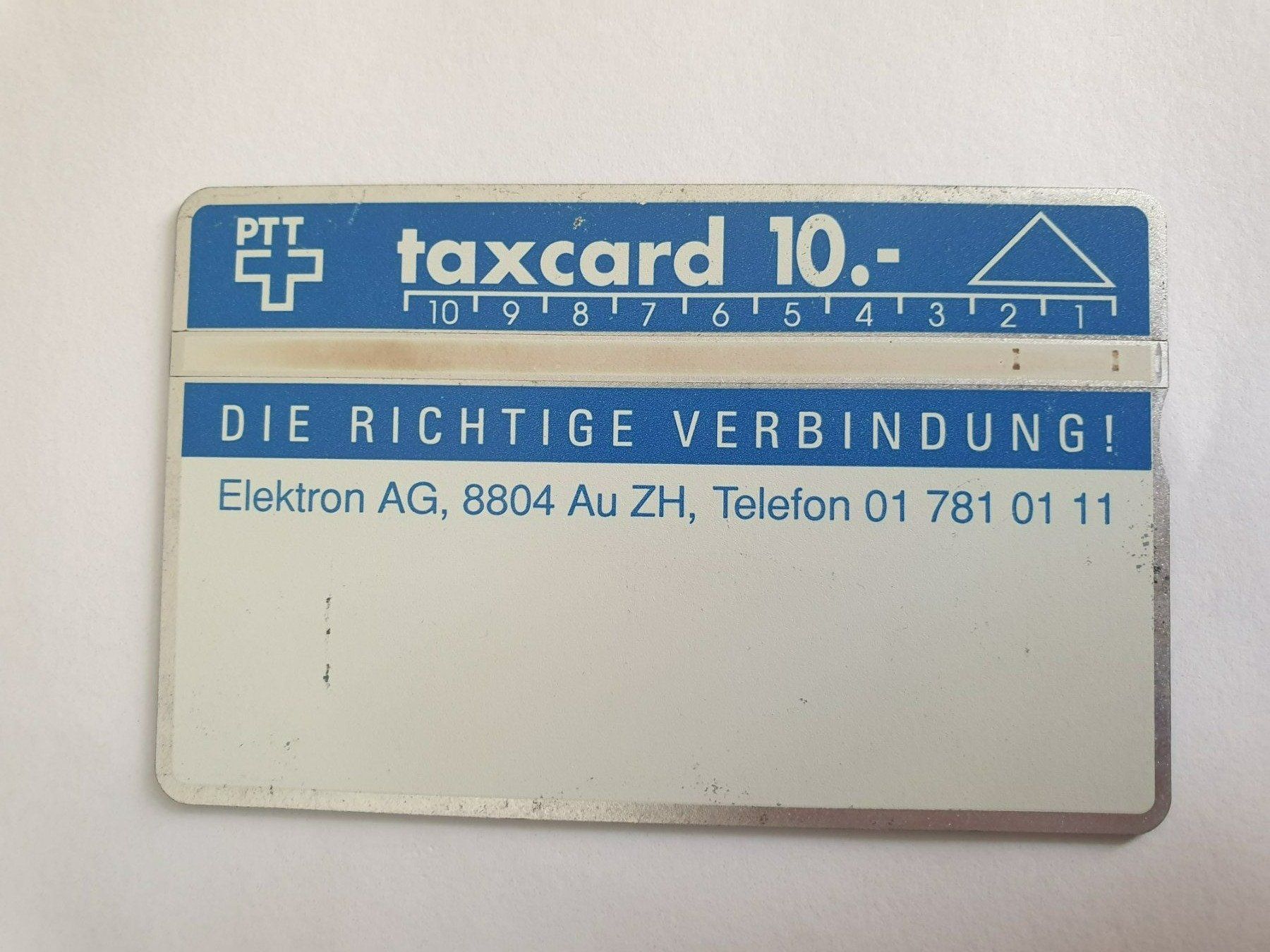 Schede telefoniche: Elektron AG – Usato da Rain venduto da chesz