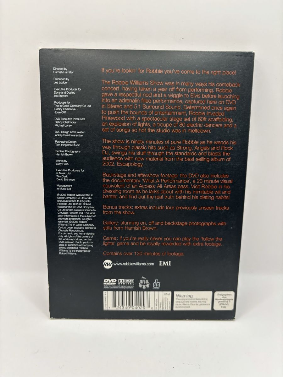 Tutti i DVDs: DVD "The Robbie Williams Show" – Usato da Genève venduto da sho_67qj 1