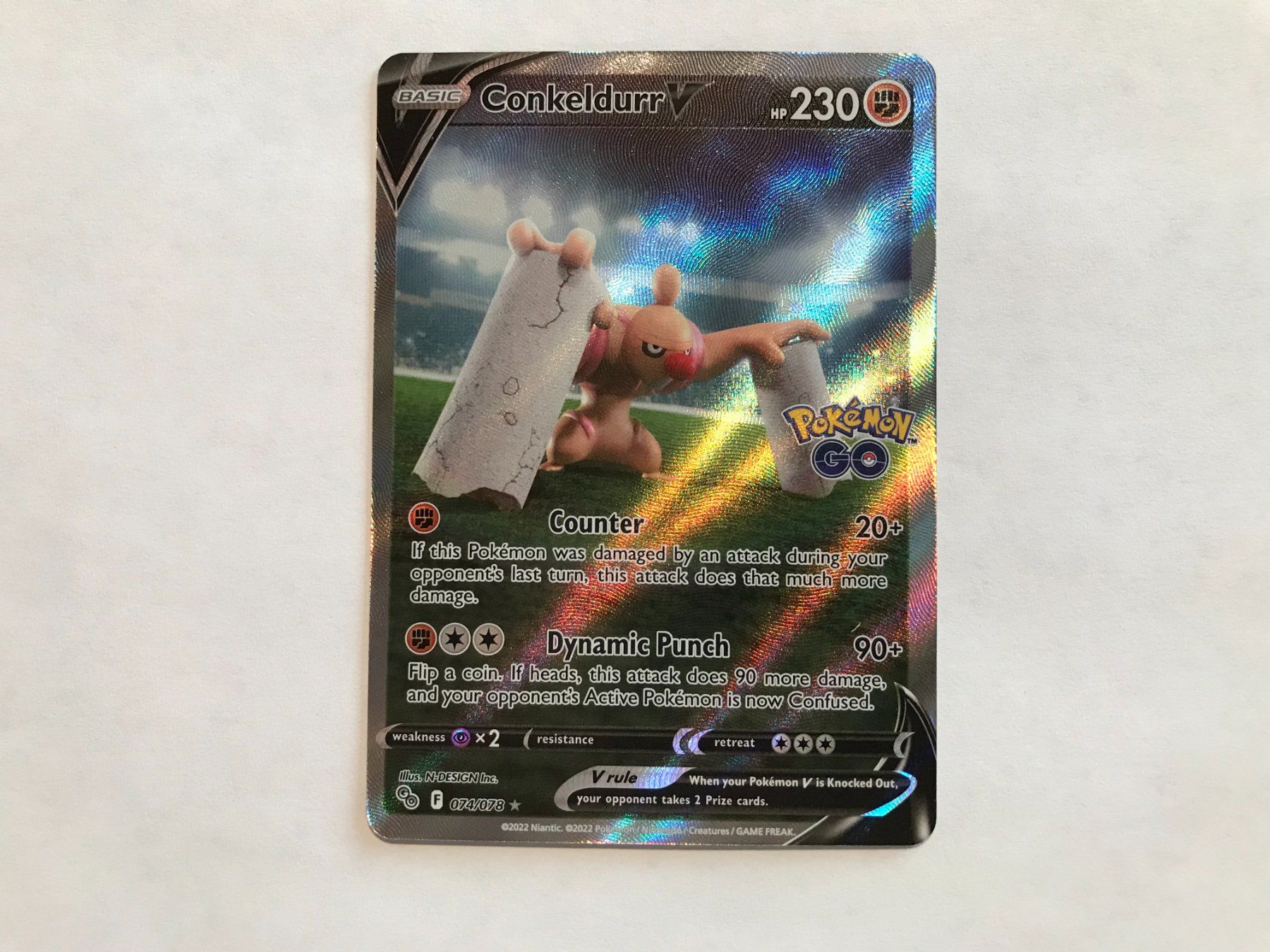 Pokémon Carte collezionabili: Conkeldurr V Alternative Art EN – Nuovo (secondo la descrizione) da Hagendorn venduto da Pokecollectorch 1