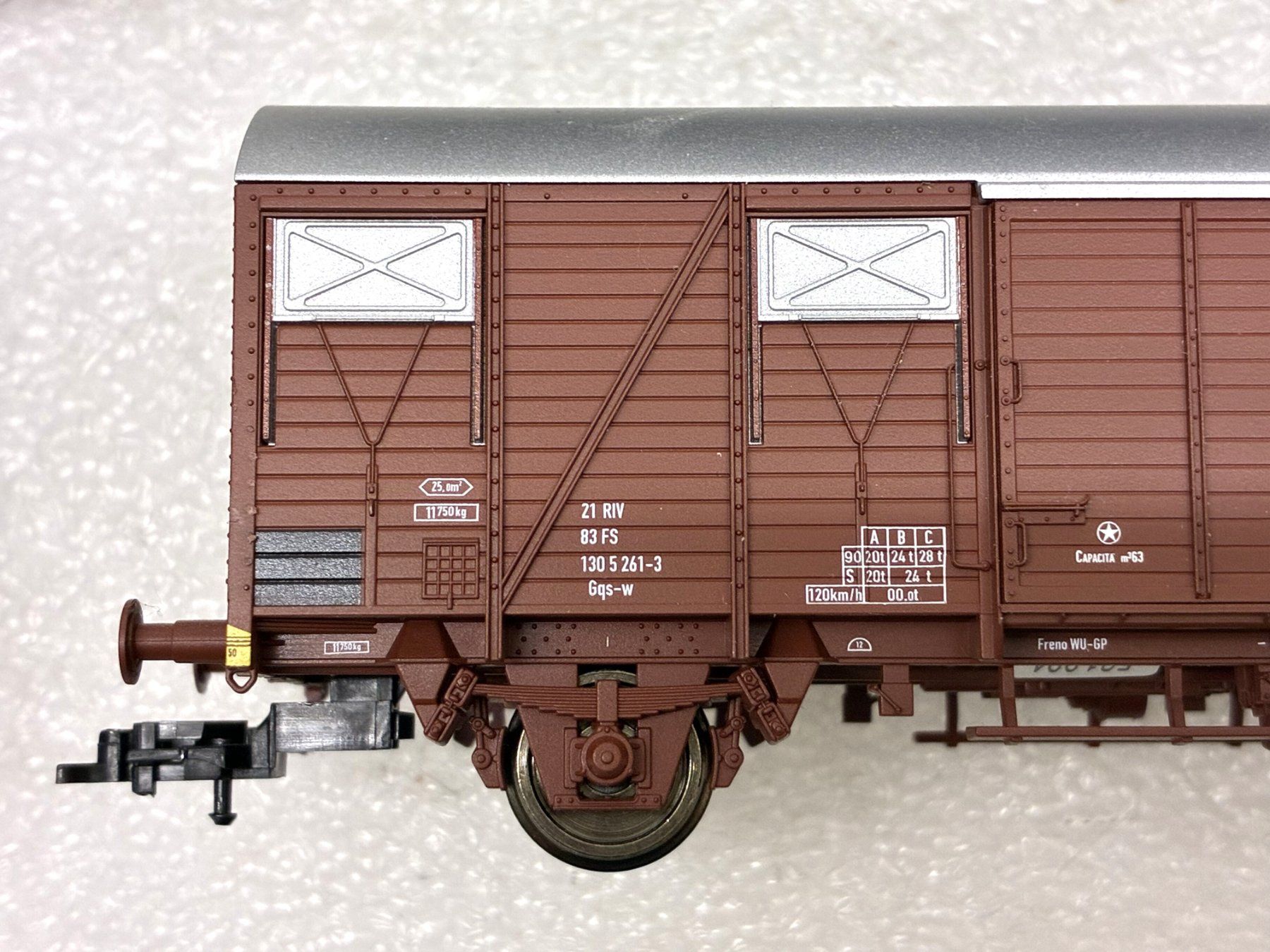 Fleischmann Modellini di ferrovie: Fleischmann H0= 4x Güterwagen SOB | FS | DB – Usato da Thun venduto da retoolinoo 4