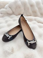Tod's Ballerinas Wildleder Double T, Gr. 36.5