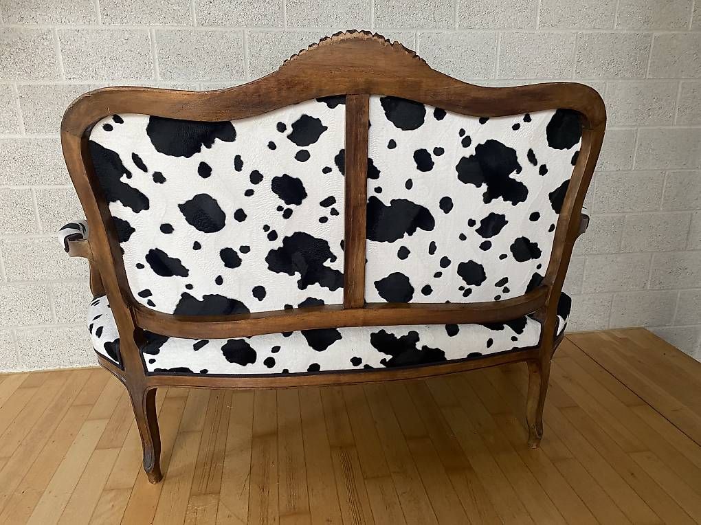 Sofas: Biedermeier 2er-Sofa mit Kuhfellbezug – D'occasion à Niederscherli par Anja12345 4