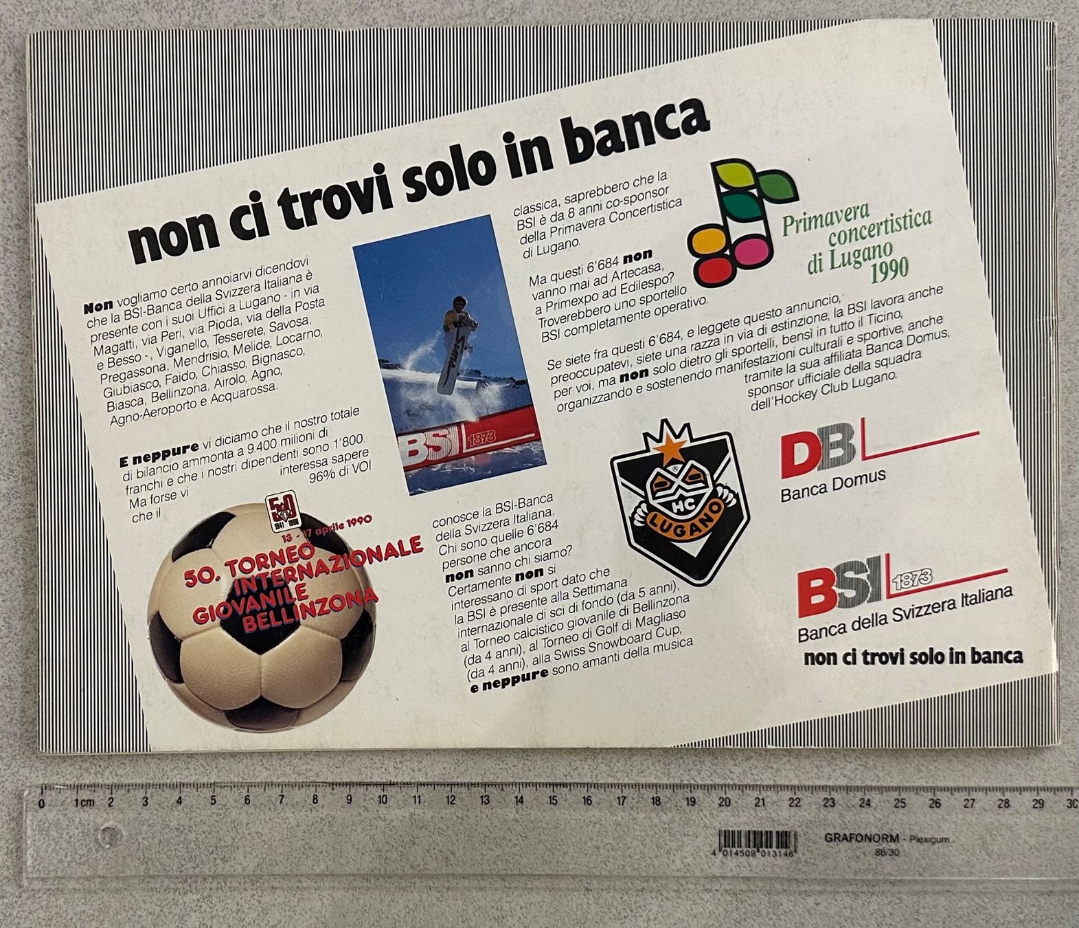 Dokumente: Vintage 50 anni HC Lugano Programma/Programm (1990-91) – Gebraucht aus Contone von Chaos76 3