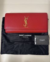 Saint Laurent Red Leather Clutch