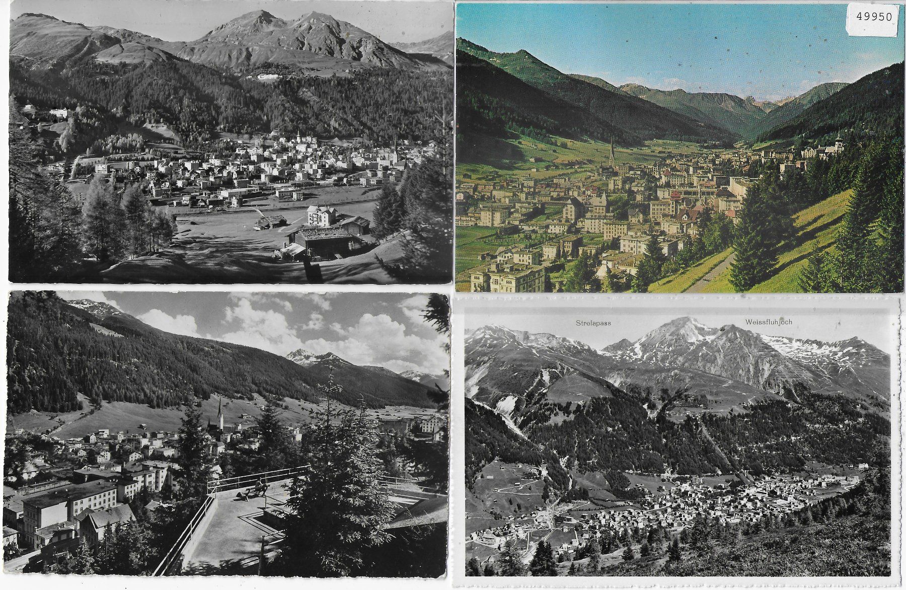 Cartoline postali: 4 AK - Davos – Usato da Ettingen venduto da Kartenplanet