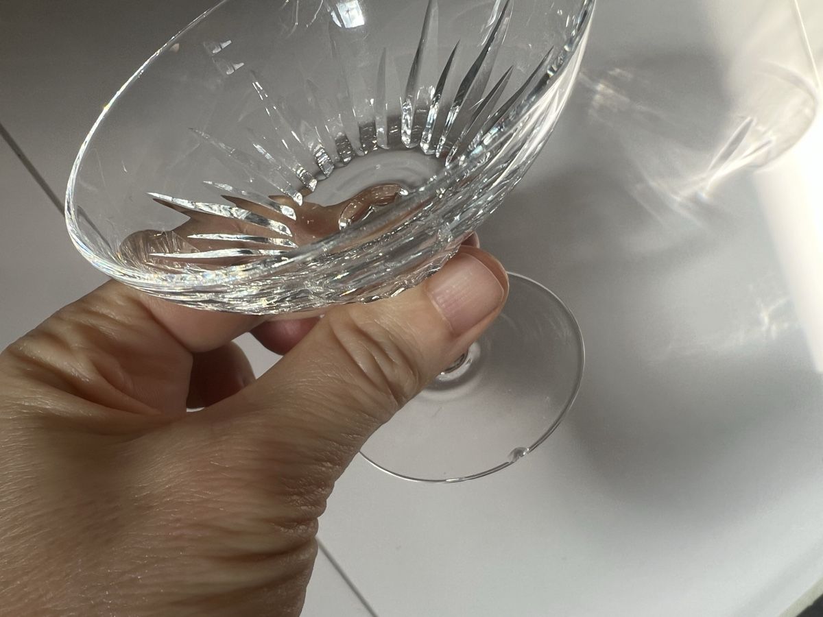 Verres: 12 kleine Kristall Coupé Gläser – D'occasion à Zürich par barbaraaegler 3