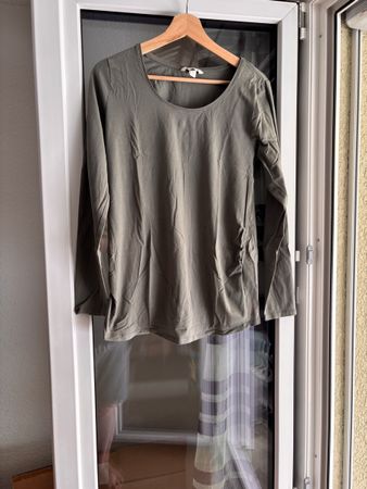 Umstandsshirt H&M Mama langarm oliv Grösse L neuwertig