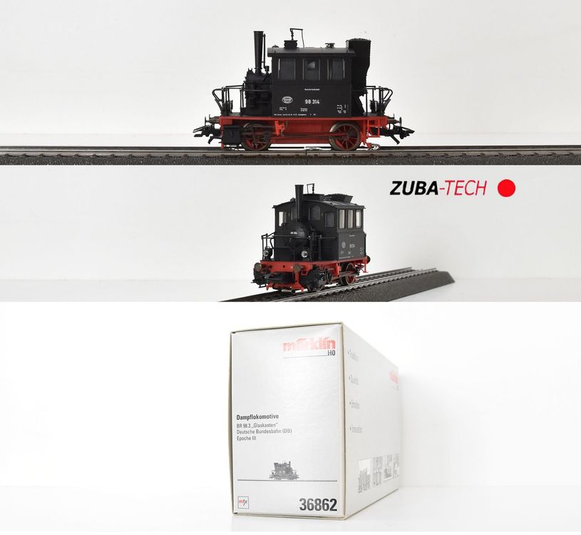 Märklin H0 - 3387 - Locomotive à vapeur (1) - BR 98.3 « Glaskasten