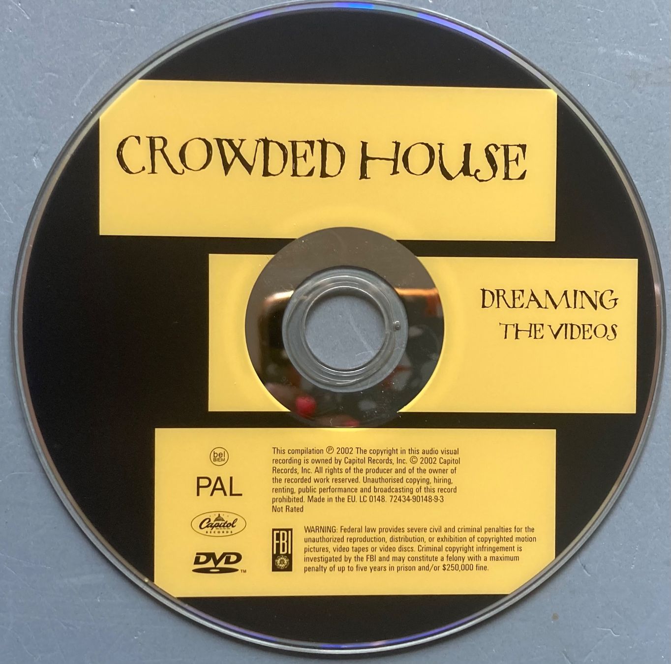 Alle DVDs: CROWDED HOUSE - DREAMING: THE VIDEOS – Gebraucht aus Poliez-Pittet von Newtown-Records 3