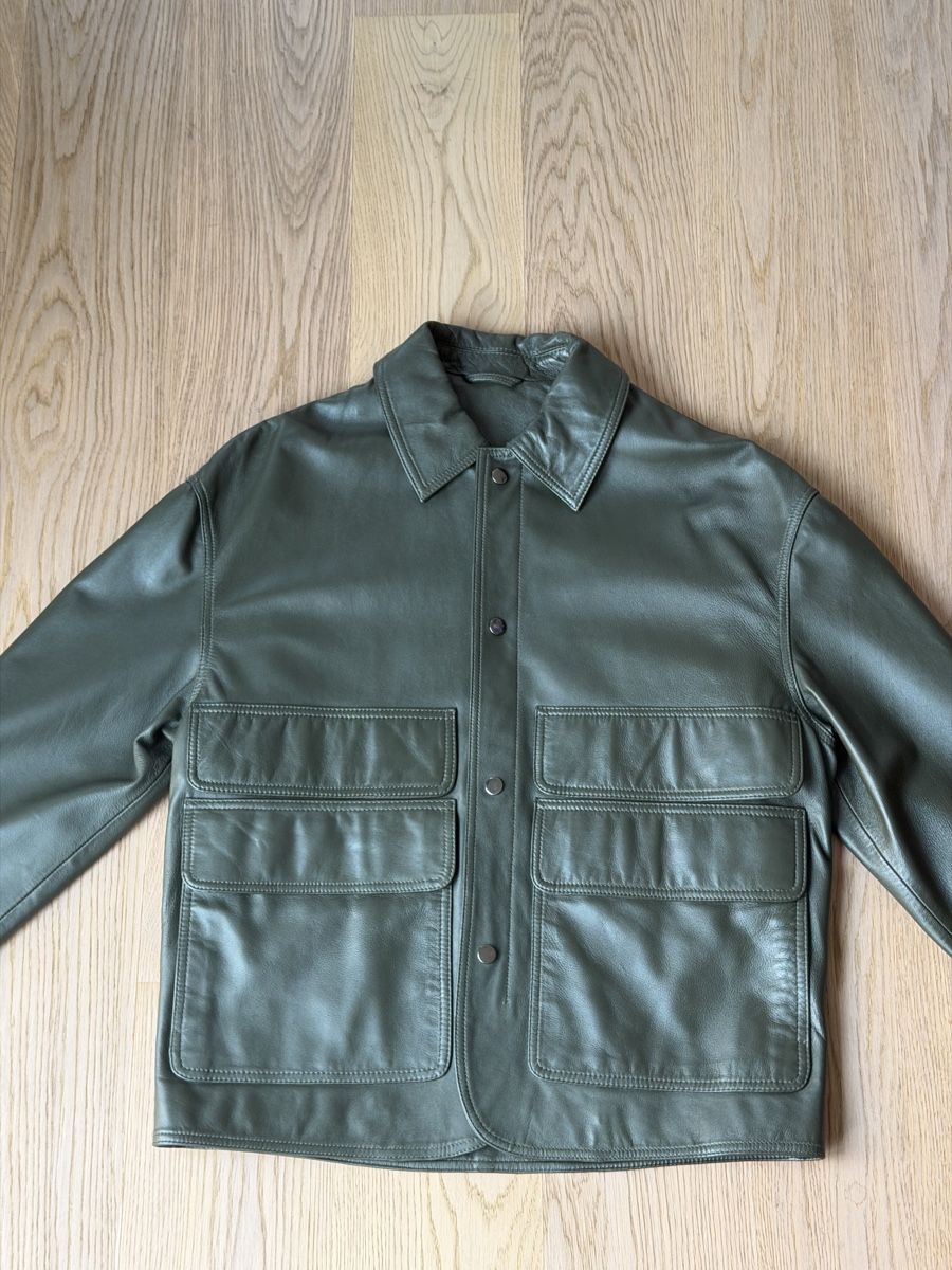Giacche: Leather Jacket - Green Olive - Size M  – Nuovo (secondo la descrizione) da Zürich venduto da dav_ylk6 2