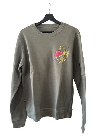 Pull Homme, Taille M, Motif Tigre Japonais