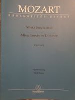 Mozart Missa brevis in d & Missa in C, Urtext und Haydn